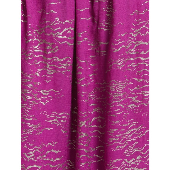 FREE PEOPLE FOILED SMOCKED MIDI DRESS - Picture 5 of 7